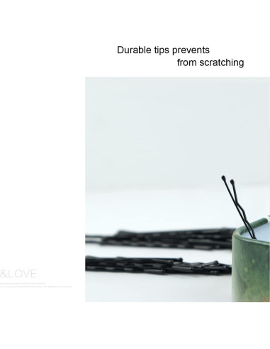 Pasadores de Pelo Negros Maorulu 200 Unidades 3.5 cm