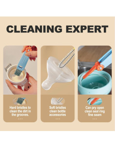 Juego de cepillos de limpieza 3 en 1 DWNDN - 3 piezas 2