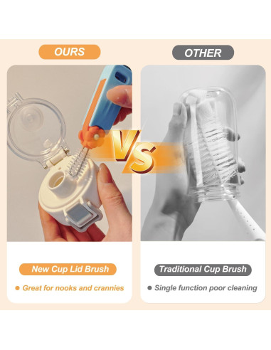 Juego de cepillos de limpieza 3 en 1 DWNDN - 3 piezas