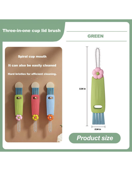 Juego de cepillos de limpieza 3 en 1 DWNDN - 3 piezas