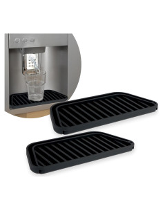 Receptor de Goteo de Silicona Andibro 2 Piezas Negro 21.2x8.1 cm