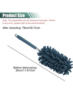 Plumero de Interior de Coche DUSCOKE Azul 77.9 cm Ergonómico 2