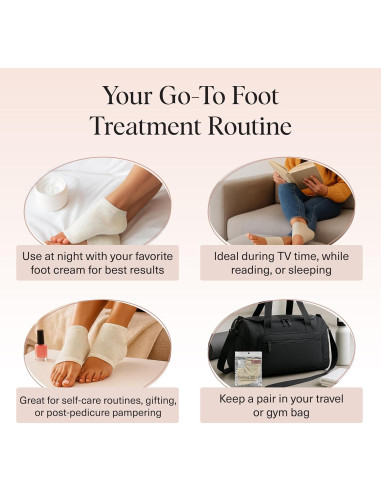 Calcetines Hidratantes Kitsch para Talones Agrietados - 1 Par