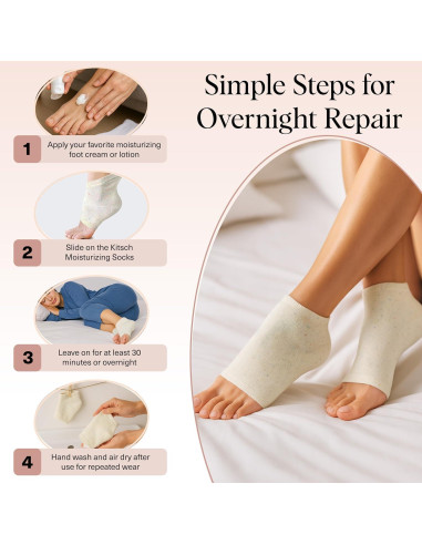 Calcetines Hidratantes Kitsch para Talones Agrietados - 1 Par