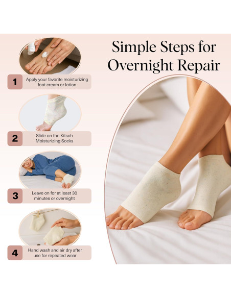 Calcetines Hidratantes Kitsch para Talones Agrietados - 1 Par