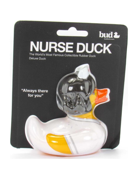 Juguete de baño pato de goma Bud Ducks 10 cm coleccionable