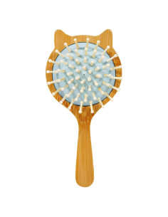 Cepillo de Pelo Mini WetBamboo Gato Azul Bambú Ecológico