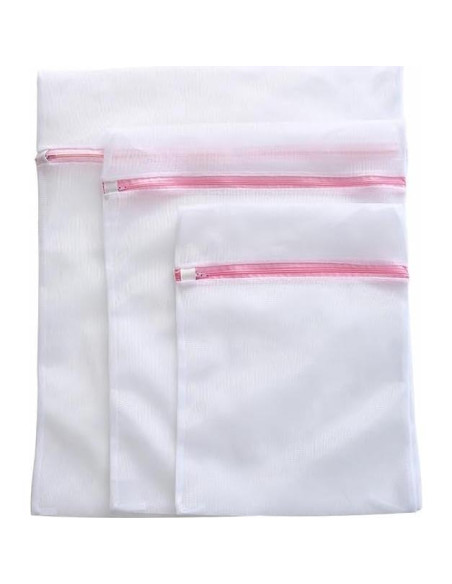 3 Bolsas de Lavandería de Malla Fina Lsnhincp - Cremallera