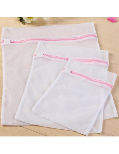 3 Bolsas de Lavandería de Malla Fina Lsnhincp - Cremallera