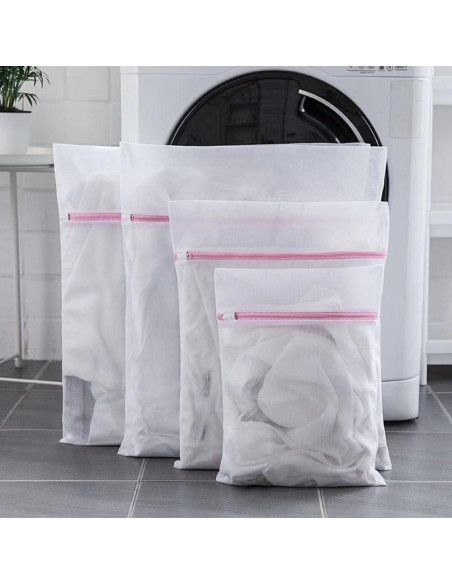 3 Bolsas de Lavandería de Malla Fina Lsnhincp - Cremallera