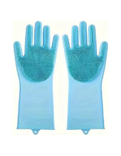 Guantes de Baño y Acicalamiento de Silicona KLS01PBG 2-en-1