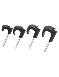 Clip de Cable Negro PolarPulse Paquete de 200 Alta Resistencia