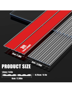 Protector de Esquina de Pared MONOID 3cm x 92cm Transparente 2