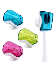 Soporte de Cepillo de Dientes AUEAR 3 Paquete Ventosa Ecológico