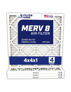 Filtro de Aire Filtro Rey MERV 8 4-Pack 10.2x10.2x1.9 cm