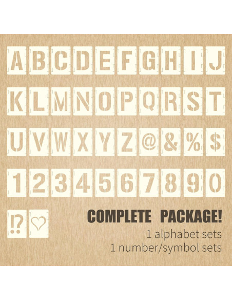 Juego de Plantillas Reutilizables Sokoro 42 Piezas 5 cm