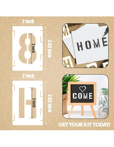 Juego de Plantillas Reutilizables Sokoro 42 Piezas 5 cm