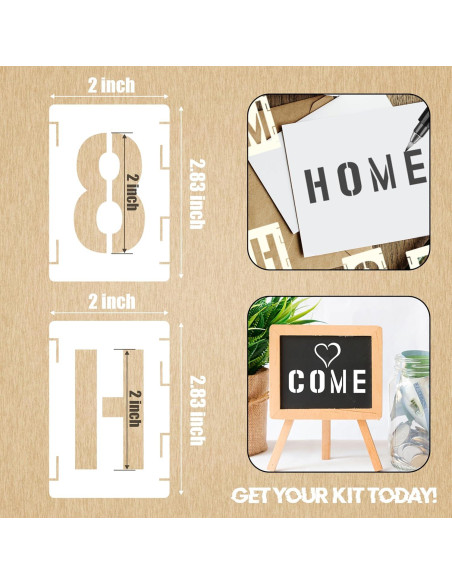 Juego de Plantillas Reutilizables Sokoro 42 Piezas 5 cm