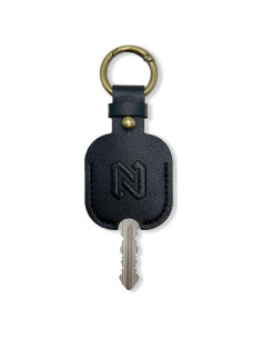 Funda de Llave de Coche de Cuero NAPHYLAIFA Negra - Protector Duradero