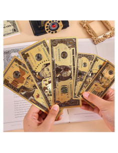 6 Marcadores de Billetes de Dólar Emmoolife - Tamaños Grande y Pequeño