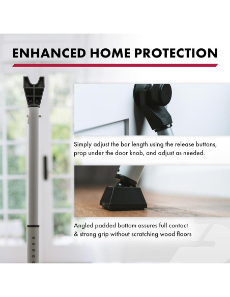 Barra de Seguridad Ajustable SABRE para Puertas y Ventanas