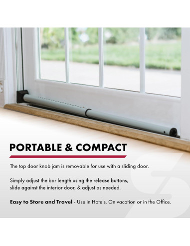 Barra de Seguridad Ajustable SABRE para Puertas y Ventanas