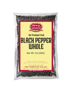 Pimienta Negra Entera Spicy World 198g - Ideal para Molinillo