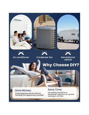 Capacitor CBB65B 45/5uF 370/440V Sikawai para Aire Acondicionado