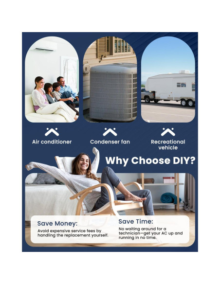 Capacitor CBB65B 45/5uF 370/440V Sikawai para Aire Acondicionado