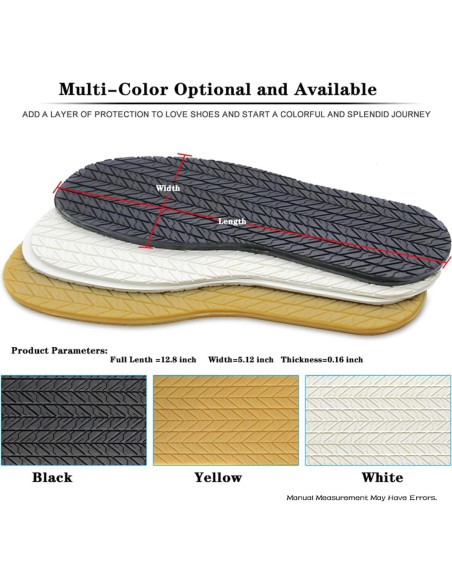 Parches de Goma Antideslizante GULELAYAR 32.5x13cm Negro