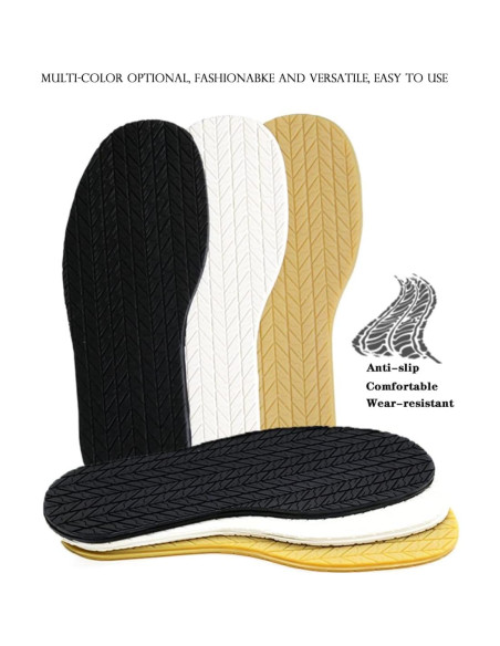 Parches de Goma Antideslizante GULELAYAR 32.5x13cm Negro