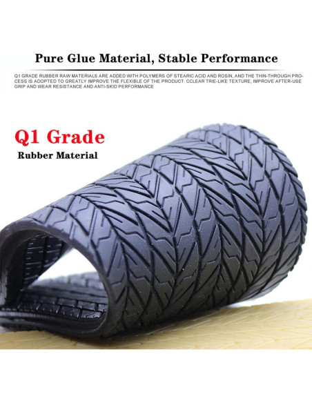Parches de Goma Antideslizante GULELAYAR 32.5x13cm Negro
