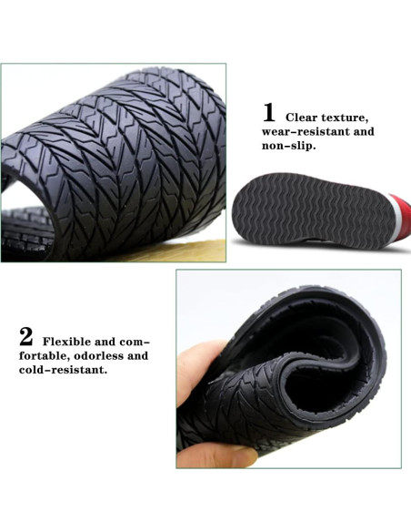 Parches de Goma Antideslizante GULELAYAR 32.5x13cm Negro