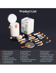 Kit de limpieza 20 en 1 Kristen para teclado y dispositivos 2