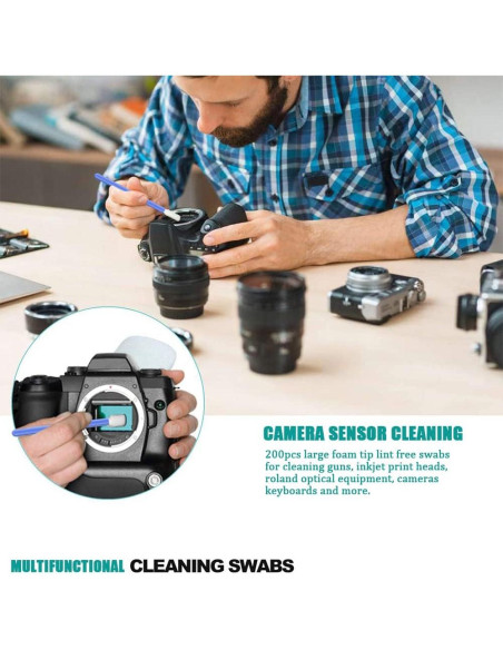 Hisopos de Espuma Wellgler KM707 para Limpieza Electrónica 300 Unidades