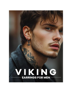 Pendientes Vikingos de Acero Inoxidable Supcare para Hombres 2