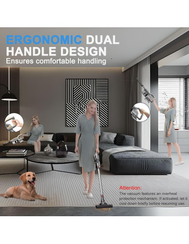 Aspiradora Inalámbrica KZXKGXL 220W HEPA Recargable 20min