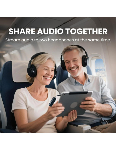 Adaptador Bluetooth 5.3 Avantree Relay para Aviones 20h