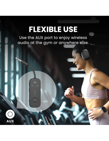 Adaptador Bluetooth 5.3 Avantree Relay para Aviones 20h