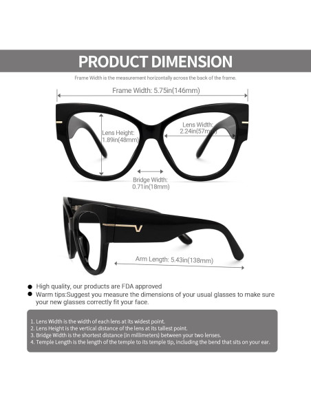 Gafas de sol VOOGLAM ojo de gato grandes bloqueo luz azul Gafas de sol VOOGLAM ojo de gato grandes bloqueo luz azul