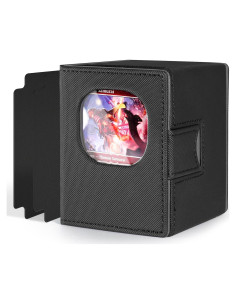 Caja de Deck MTG Viyohoh Negra para 100 Cartas Dobladas