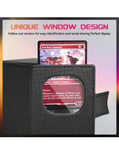 Caja de Deck MTG Viyohoh Negra para 100 Cartas Dobladas 2