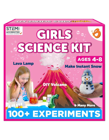 Kit de Ciencia Butterfly EduFields 100+ para Niñas 4-8 Años