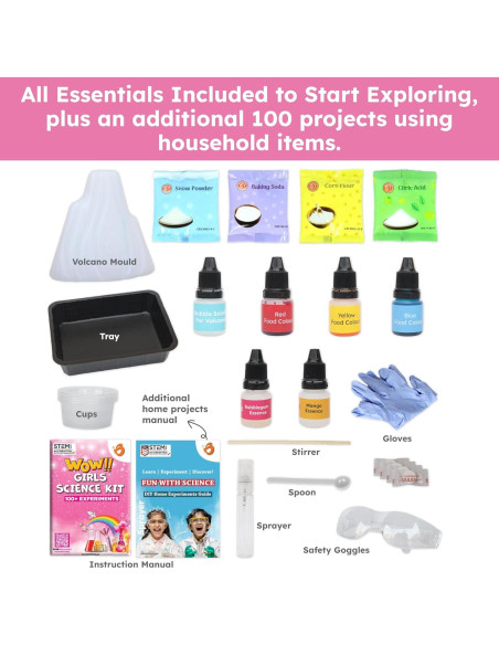 Kit de Ciencia Butterfly EduFields 100+ para Niñas 4-8 Años Kit de Ciencia Butterfly EduFields 100+ para Niñas 4-8 Años