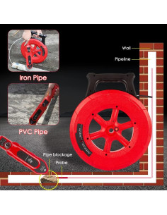 Detector de Bloqueo de Tuberías NOYAFA NF-Pipe Locators 20m 2