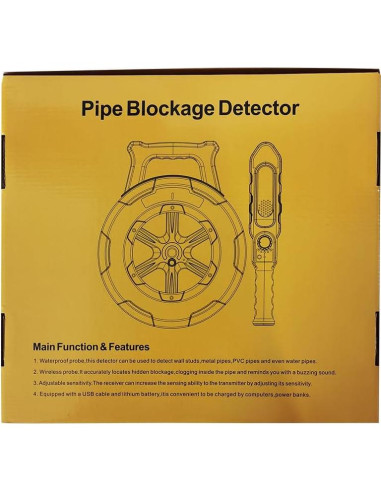 Detector de Bloqueo de Tuberías NOYAFA NF-Pipe Locators 20m