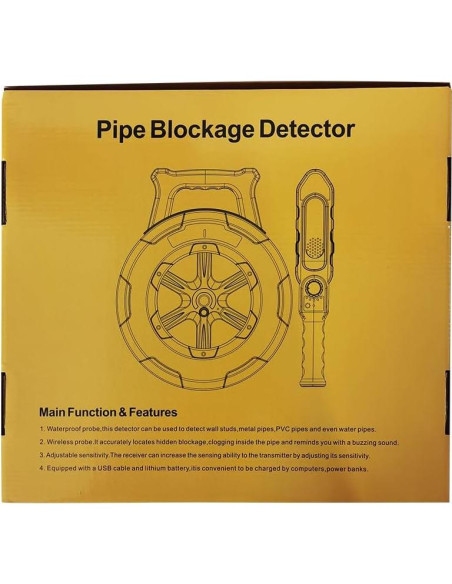 Detector de Bloqueo de Tuberías NOYAFA NF-Pipe Locators 20m
