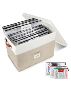 Organizador de Juegos de Mesa HLWGOG Beige 1-Pack Grande