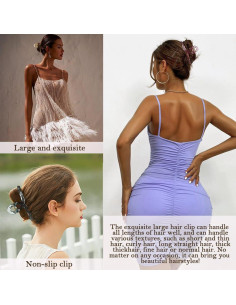 6 Garras de Acrílico CHAOBANG 11.94cm para Cabello Fuerte Sujeción 2