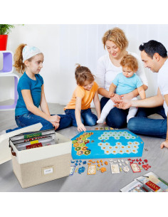 Organizador de Juegos de Mesa HLWGOG Beige 1-Pack Grande 2